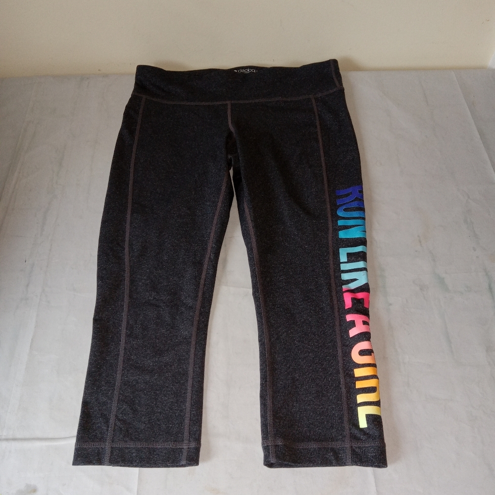 Idealology Believe In Movement Gray Capri Leggings Medium - Picture 8 of 8